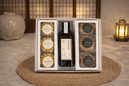 (새해선물세트) 오란다 & 약과 & 쌍화시럽 선물세트 Oranda, Yakgwa & Ssanghwa Syrup Gift Set