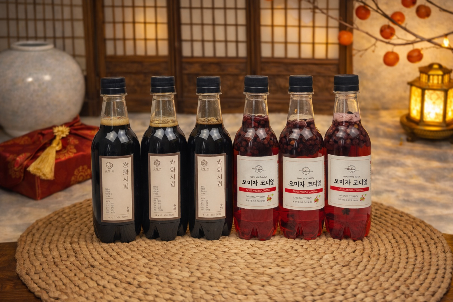 (새해선물세트) 쌍화시럽, 오미자 코디얼, 쌍화 & 오미자 세트 Ssanghwa Syrup, Omija Cordial, Ssanghwa & Omija Set