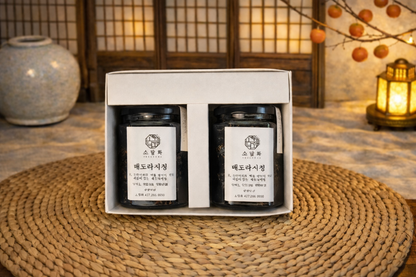 (새해선물세트) 배생강청, 도라지청 선물세트 Ginger Syrup and Bellflower Root Syrup Gift Set