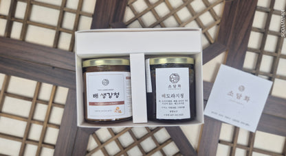 (새해선물세트) 배생강청, 도라지청 선물세트 Ginger Syrup and Bellflower Root Syrup Gift Set