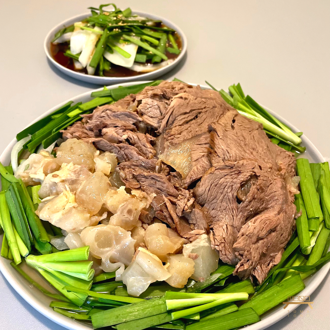 소고기 사태수육 feat. 도가니 Boiled Beef Shank Sliced feat. Beef Tendon