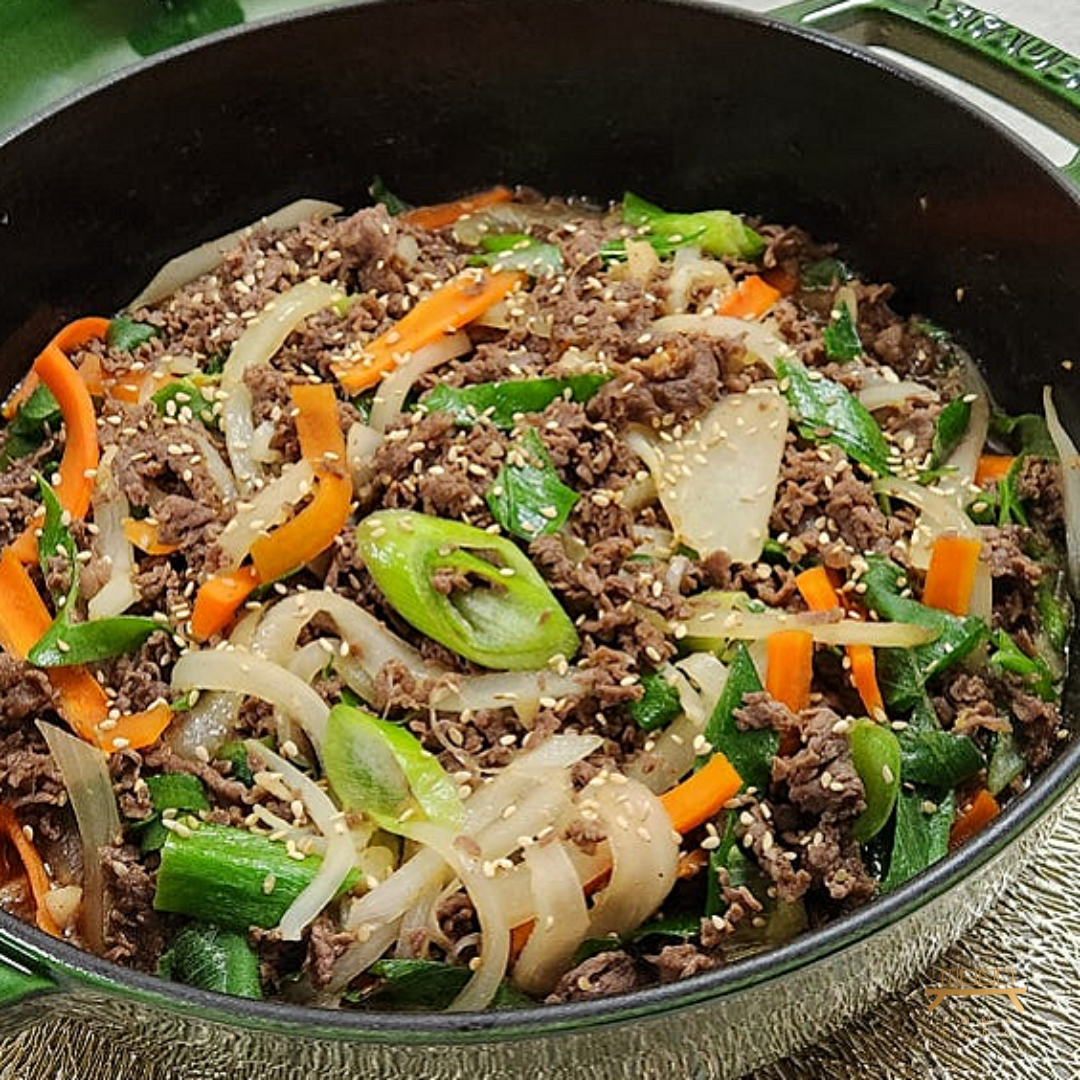 궁중 소불고기 Marinated Beef Bulgogi with Vegetables