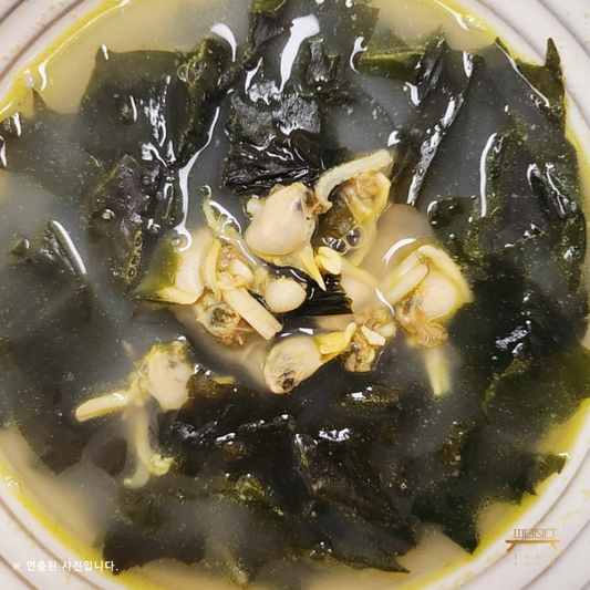 바지락 미역국 (완조리) 조리법 Clam Seaweed Soup (Cooked) Recipe