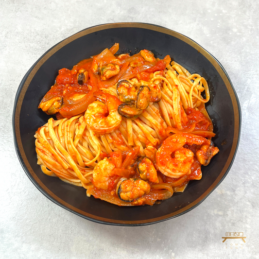 해물해장파스타 조리법 Spicy Seafood Tomato Pasta Recipe